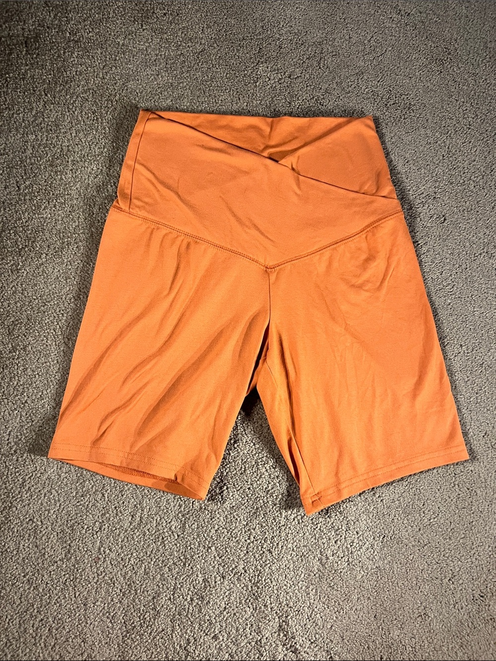 wild fable High-Rise Orange Bike Shorts